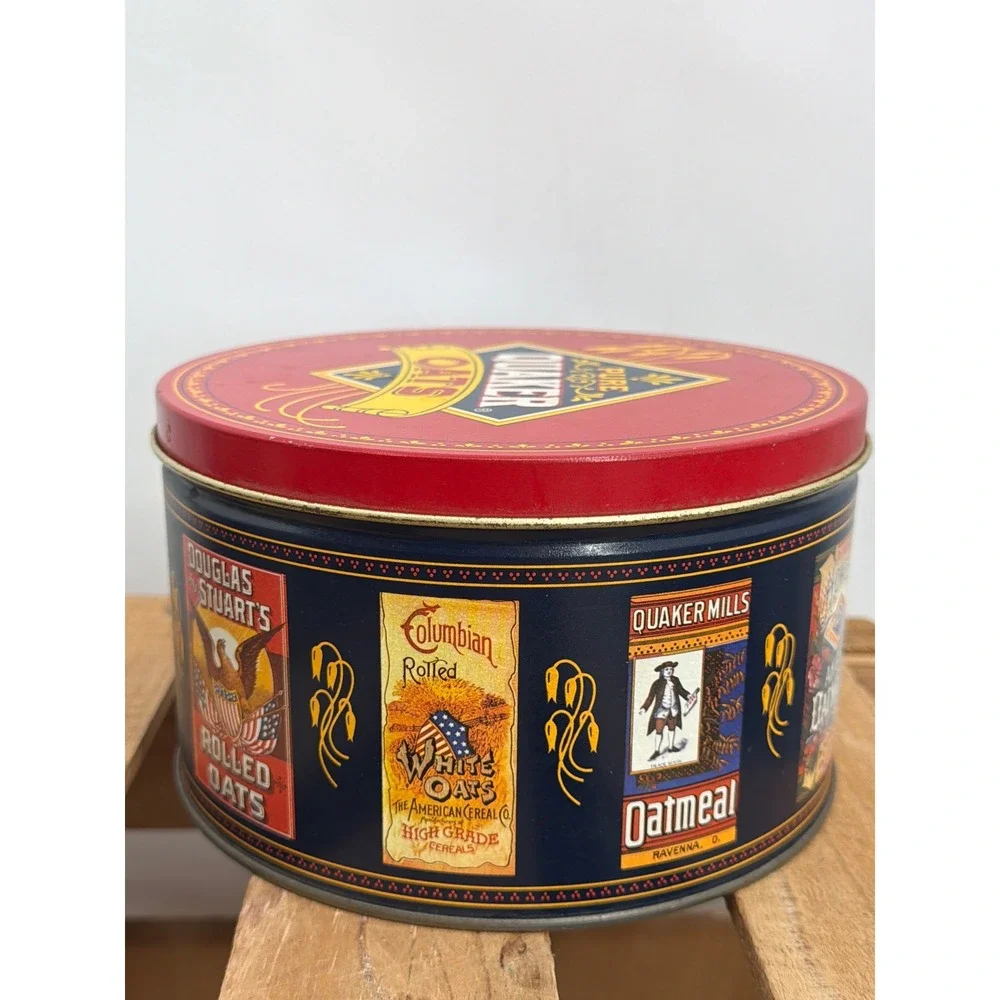 Vintage 1983 Quaker Oats Limited‎ Edition Heritage Cookie Tin 7